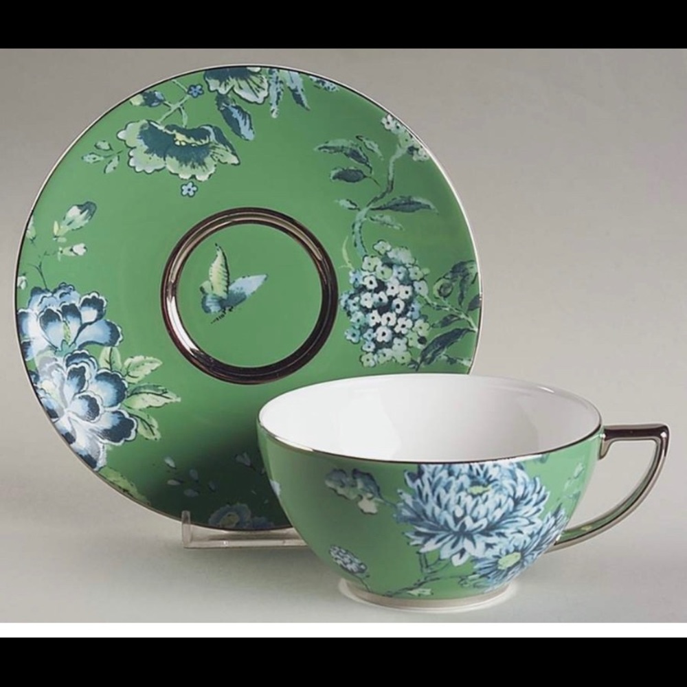 Wedgewood Jasper Conran Series Tea Cup and Saucer; Brand New, Perfect Condition!